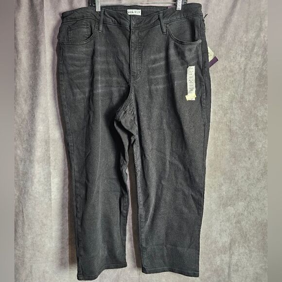 Women's AVA & VIV High Rise Slim Straight Jeans Size 26W - Picture 1 of 4